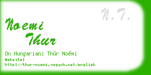 noemi thur business card